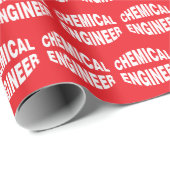 Uitpuilende tekst voor chemische ingenieur cadeaupapier (Rol Hoek)