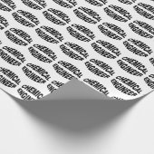 Uitpuilende tekst voor chemische ingenieur cadeaupapier (Hoek)