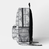 Uitpuilende Witte Chemische Engineer Tekst Bedrukte Rugzak (Rechts)