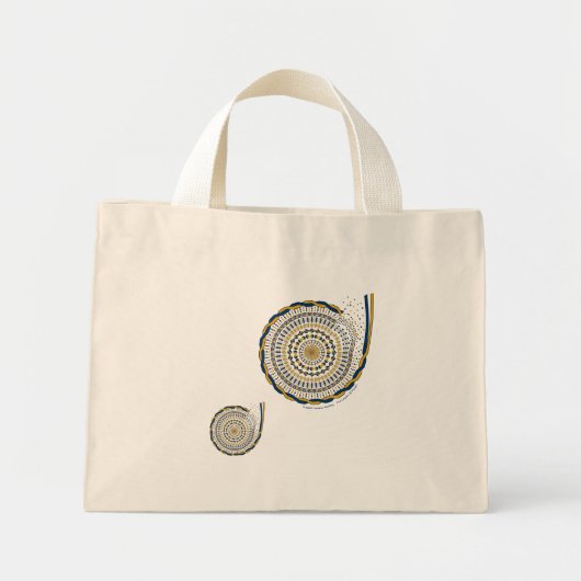 Uitrafelbare boodschappentas mini tote bag (Voorkant)