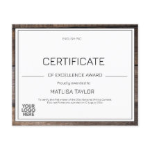 Uitreiking bijtend certificaat van excellentie Voe