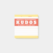 Uitreiking erkenning van projectbeheer Kudos Post-it® Notes (Voorkant)