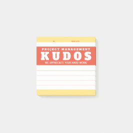 Uitreiking erkenning van projectbeheer Kudos Post-it® Notes