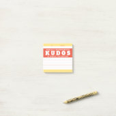 Uitreiking erkenning van projectbeheer Kudos Post-it® Notes (Op bureau)