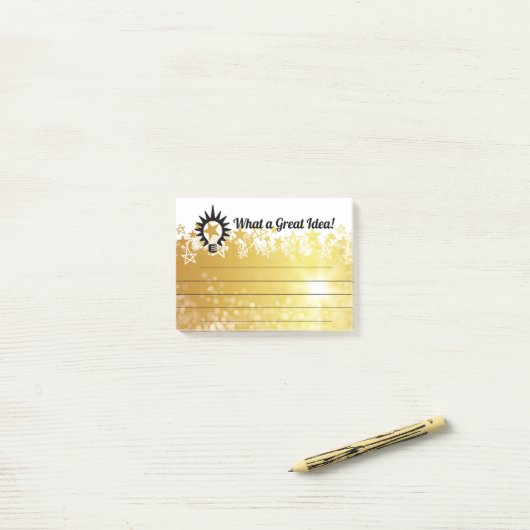 Uitreiking erkenning werknemer na IT Post-it® Notes (Op bureau)