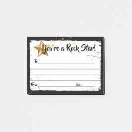 Uitreiking erkenning werknemer toekenning grote ba post-it® notes