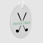 Uitreiking Golf Team Clubs Player School Year Ornament (voorkant)