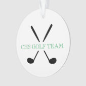 Uitreiking Golf Team Clubs Player School Year Ornament (voorkant)