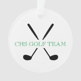 Uitreiking Golf Team Clubs Player School Year Ornament