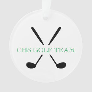 Uitreiking Golf Team Clubs Player School Year Ornament