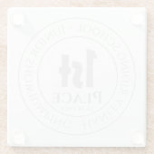 Uitreiking van de Trophy prijs 1 Glazen Onderzetter (Achterkant)