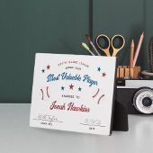 Uitreiking van het Kinder honkbalteam Fotoplaat