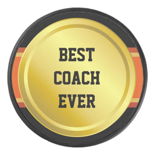 Uitreiking van Ribbon Gold 03 + jouw ideeën Hockey Puck (Voorkant)