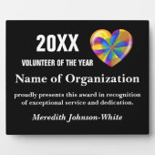 Uitreiking vrijwilliger van het Jaar Fotoplaat (Voorkant)