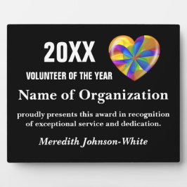 Uitreiking vrijwilliger van het Jaar Fotoplaat