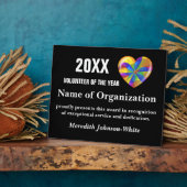 Uitreiking vrijwilliger van het Jaar Fotoplaat (Zijkant)