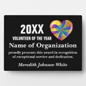 Uitreiking vrijwilliger van het Jaar Fotoplaat (voorkant)