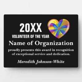 Uitreiking vrijwilliger van het Jaar Fotoplaat