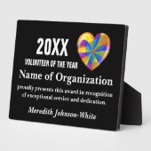 Uitreiking vrijwilliger van het Jaar Fotoplaat (Zijkant)