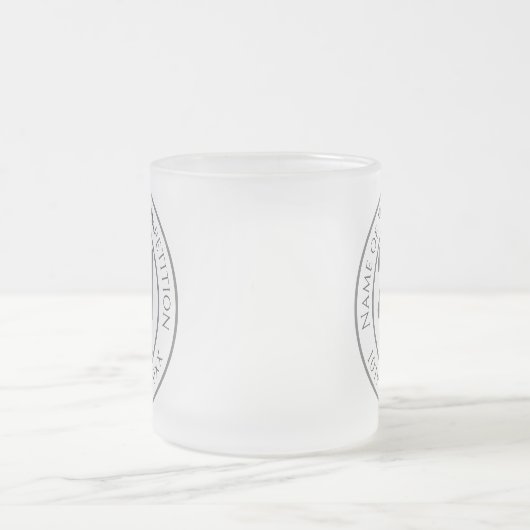 Uitreiking wedstrijd 2e prijs Trophy bekroond glas Matglas Koffiemok (Center)