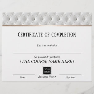 Uitreikingscertificaat Luxe leder