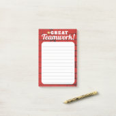 Uitreikingster voor erkenning van werknemers post-it® notes (Op bureau)