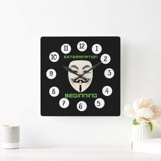 UITROEIING BEGINT VIERKANTE KLOK (Huis)