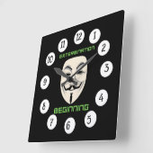 UITROEIING BEGINT VIERKANTE KLOK (Hoek)