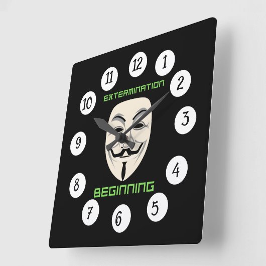 UITROEIING BEGINT VIERKANTE KLOK (Hoek)