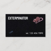 Uitroeiingsongedierte aangepaste QR Visitekaartje (Voorkant)