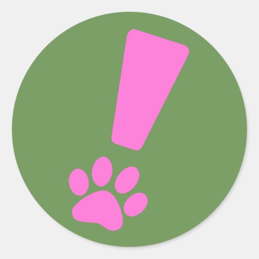 UITROEP CT PAW! ronde stickers (Voorkant)