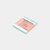 Uitroep erkenning werknemers na toekenning post-it® notes (Schuin)