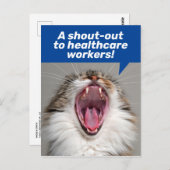 Uitroep om waardering van gezondheidswerkers briefkaart (Voorkant / Achterkant)