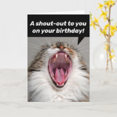 Uitroep tot ouderdom, moeilijk te horen dag kaart (Gele Bloem)