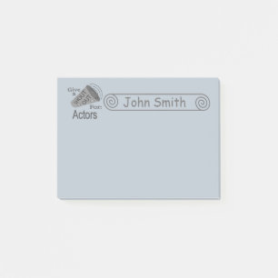 Uitroep voor acteurs 4x3 post-it® notes