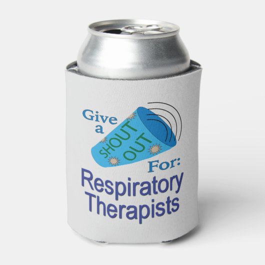 Uitroep voor ademhalingstherapisten blikjeskoeler (Blikje Voorkant)