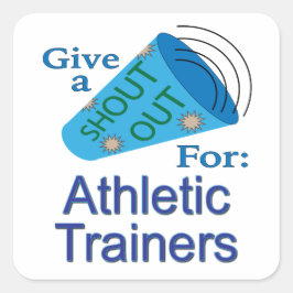 Uitroep voor Athletic Trainers Square Sticker