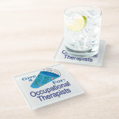 Uitroep voor beroepsethandelaars glazen onderzetter (Schuin)