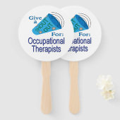 Uitroep voor beroepsethandelaars handwaaier (Voorkant en achterkant)