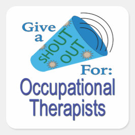 Uitroep voor beroepsethandelaars vierkante sticker