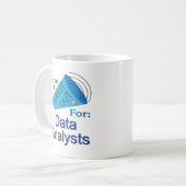 Uitroep voor data-analisten koffiemok (Voorkant links)