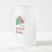 Uitroep voor de elfen van Sinterklaas Matglas Bierpul (Voorkant links)