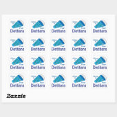 Uitroep voor diëtisten vierkante sticker (Vel)