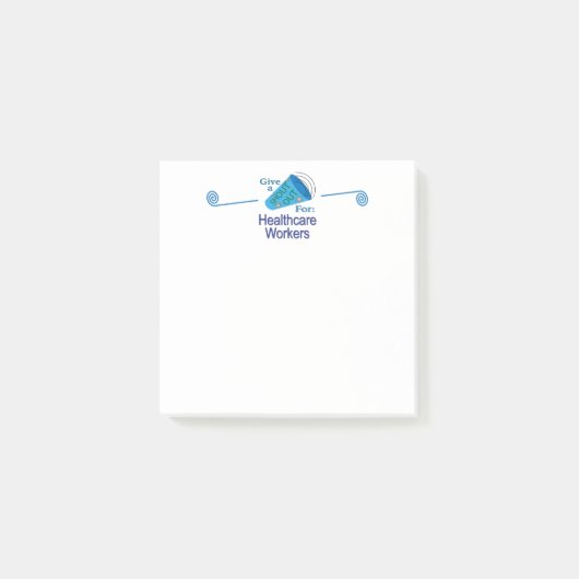 Uitroep voor gezondheidswerkers post-it® notes (Voorkant)