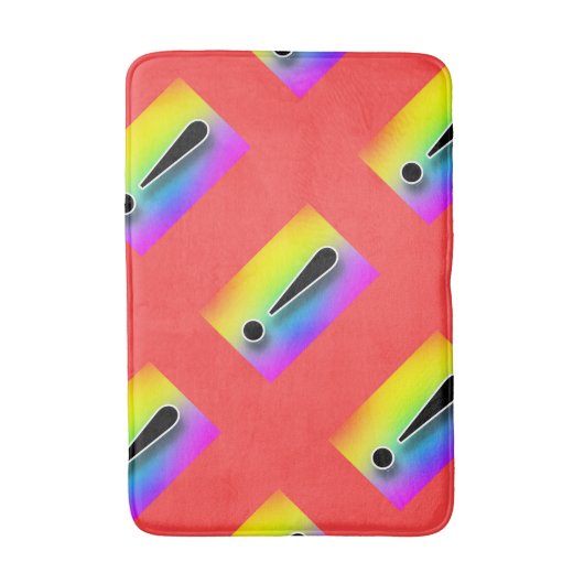 Uitroep voor grote herhaling badmat (Voorkant Verticaal)