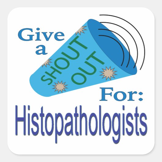 Uitroep voor histopathologen Sticker (Voorkant)