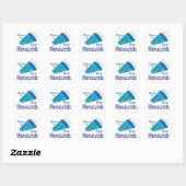 Uitroep voor nagelstylisten vierkante sticker (Vel)