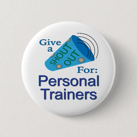 Uitroep voor Personal Trainers Ronde Button 5,7 Cm (Voorkant)