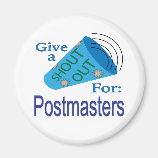 Uitroep voor Postmeesters Magneet (Voorkant)