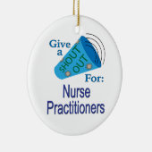 Uitroep voor verpleegkundigen keramisch ornament (Rechts)